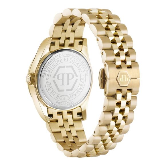 Philipp Plein Date Superlative Bracelet Watch Gold Womens